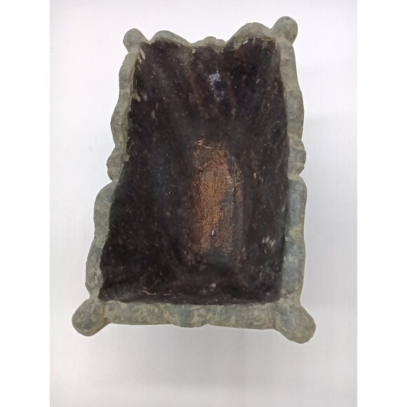 Vintage Redware Art Pottery Rectangle 10" Decorative Planter - Picture 5 of 8